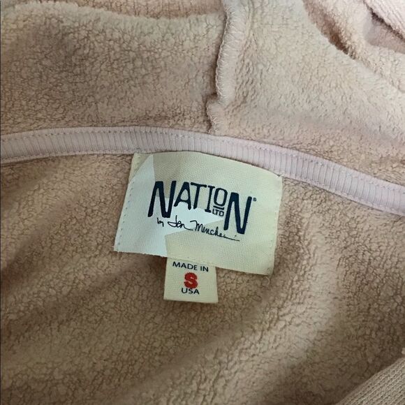 NatioN LTD By Jen Menchea Distressed Hoodie Sz S - Picture 3 of 4